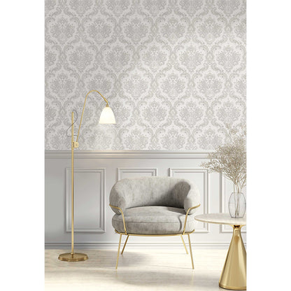 Carta da parati "French Bouquet Grey" a metraggio o rotolo