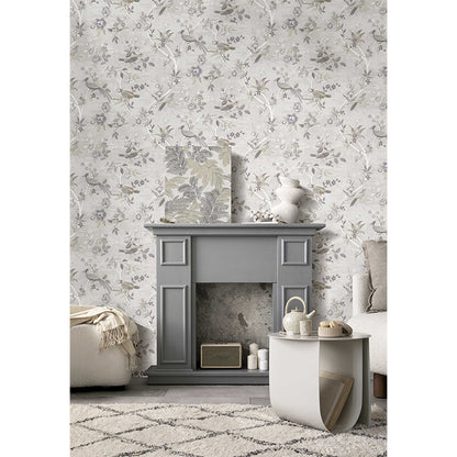 Carta da parati "Radura Tortora" a metraggio o rotolo