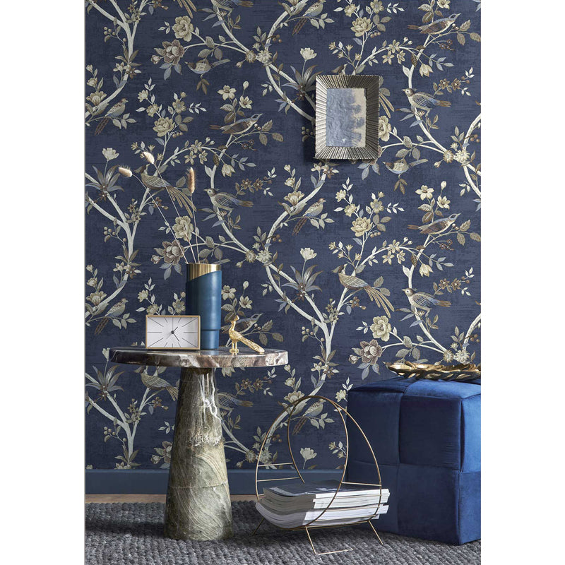 Carta da parati "Radura Blu" a metraggio o rotolo