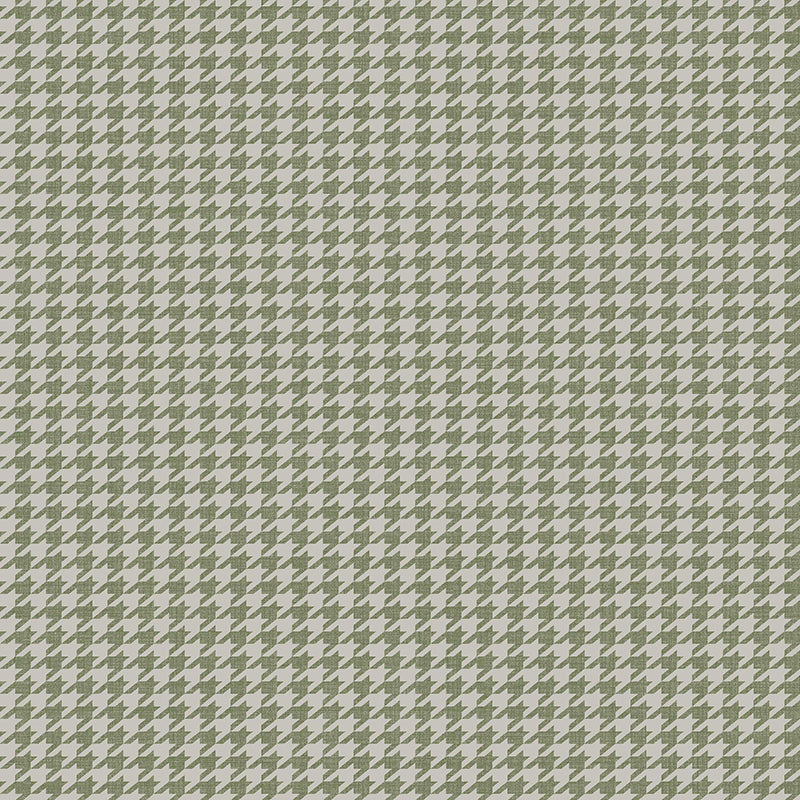 Carta da parati "Pied de Poule Verde" a metraggio o rotolo