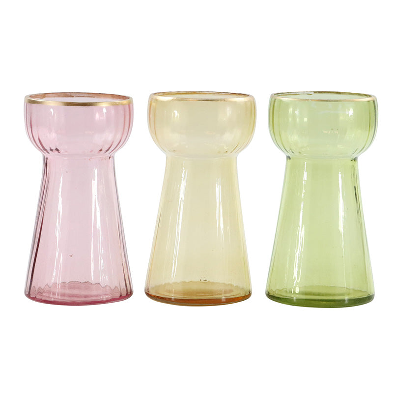 Vaso In Vetro "Hyazintha" Giallo Piccolo - Hoff Interieur