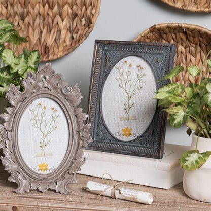 Portafoto Marrone “Trionfo Vegetale”, 10x15 cm