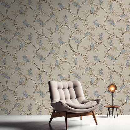 Carta da parati "Ramage Raffinato Grigio", a metraggio o rotolo