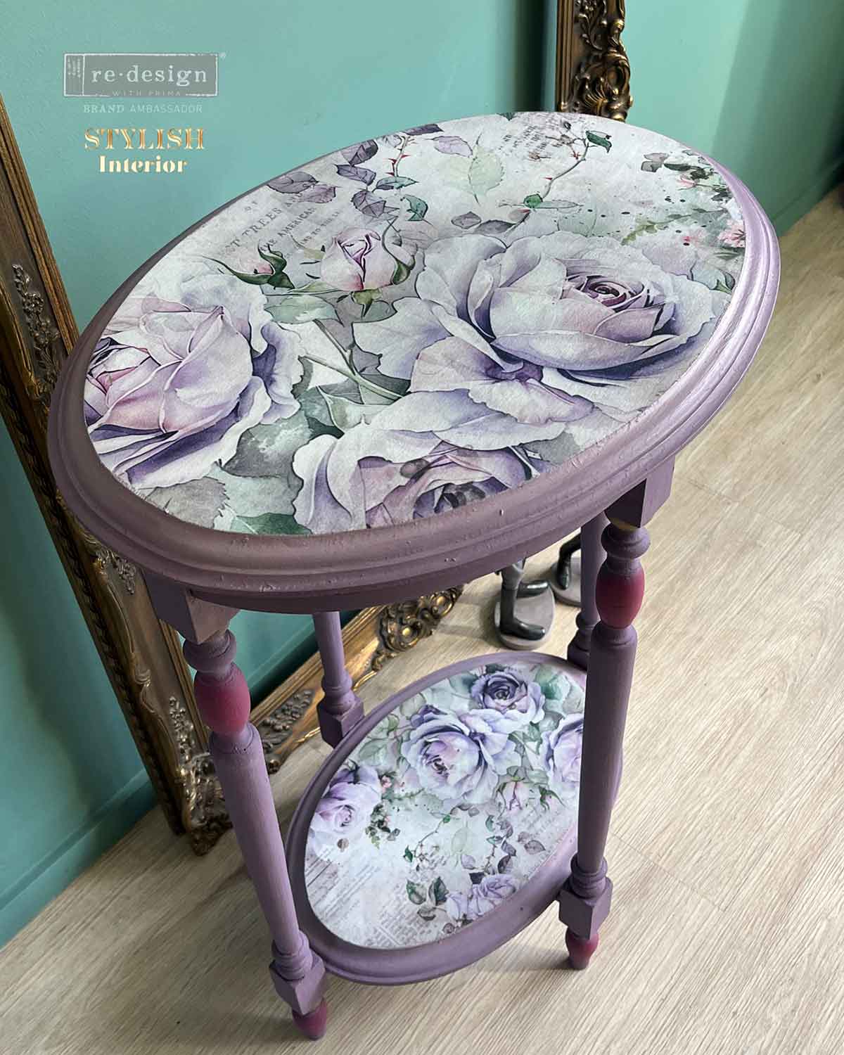 Carta da Découpage Double "Soft Veil" in Tessuto 2 fogli Formato 49.5 cm × 76.2 cm e 29.7 cm × 41.9 cm