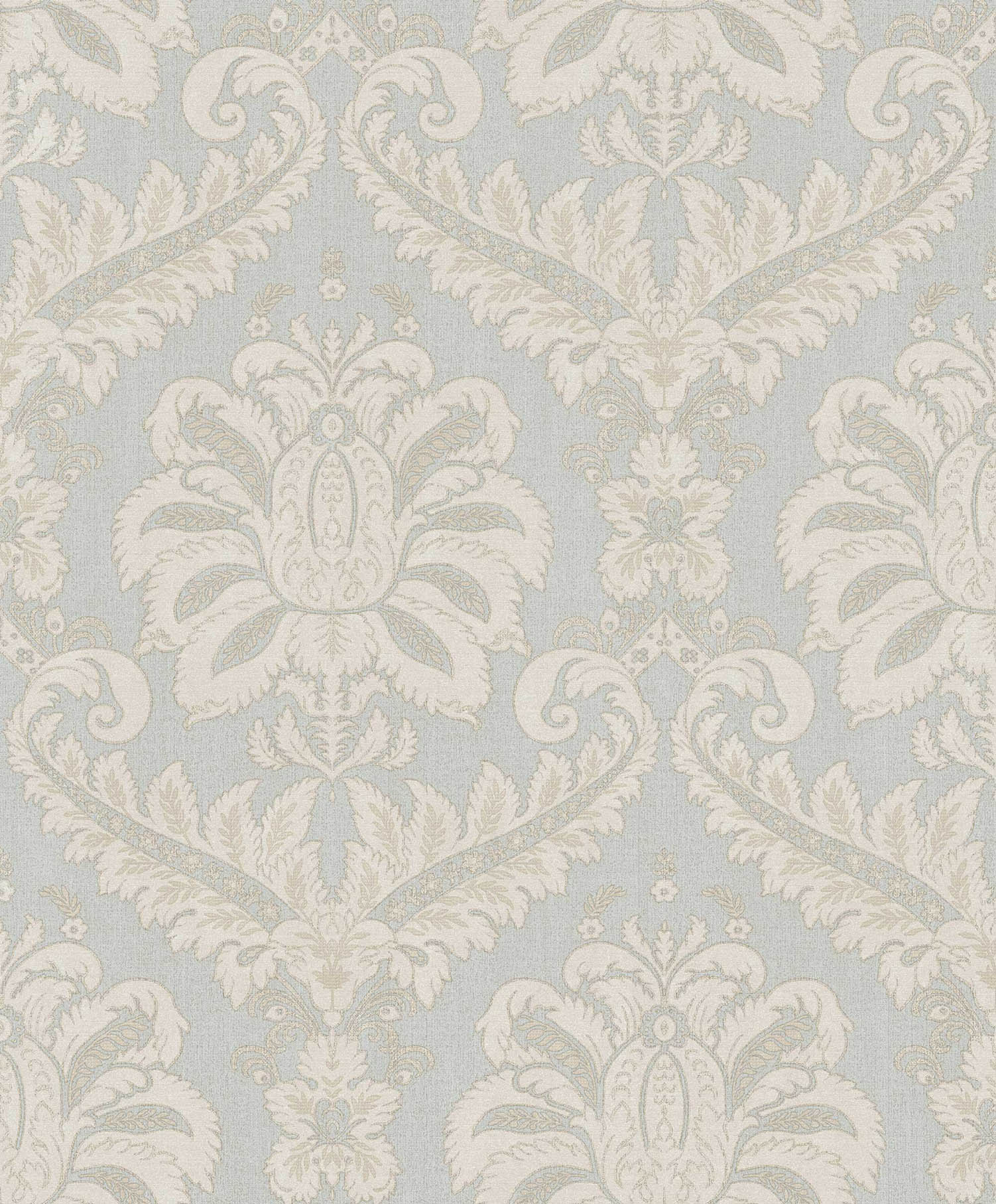 Carta da parati “Fregio decorativo grigio su sfondo grigio” a metraggio o rotolo