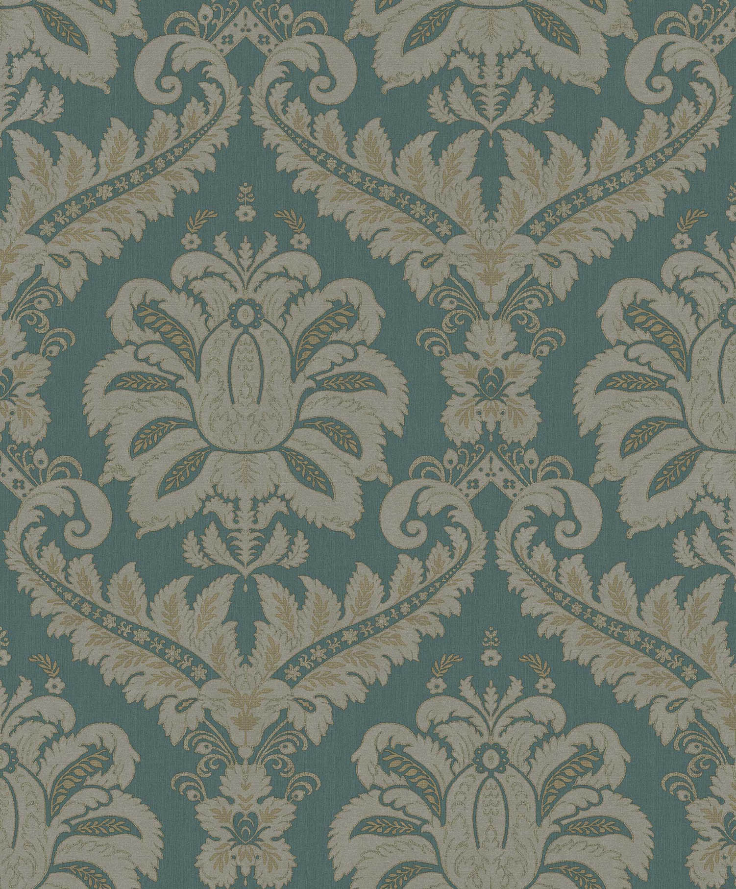 Carta da parati “Fregio decorativo su sfondo verde scuro” a metraggio o rotolo