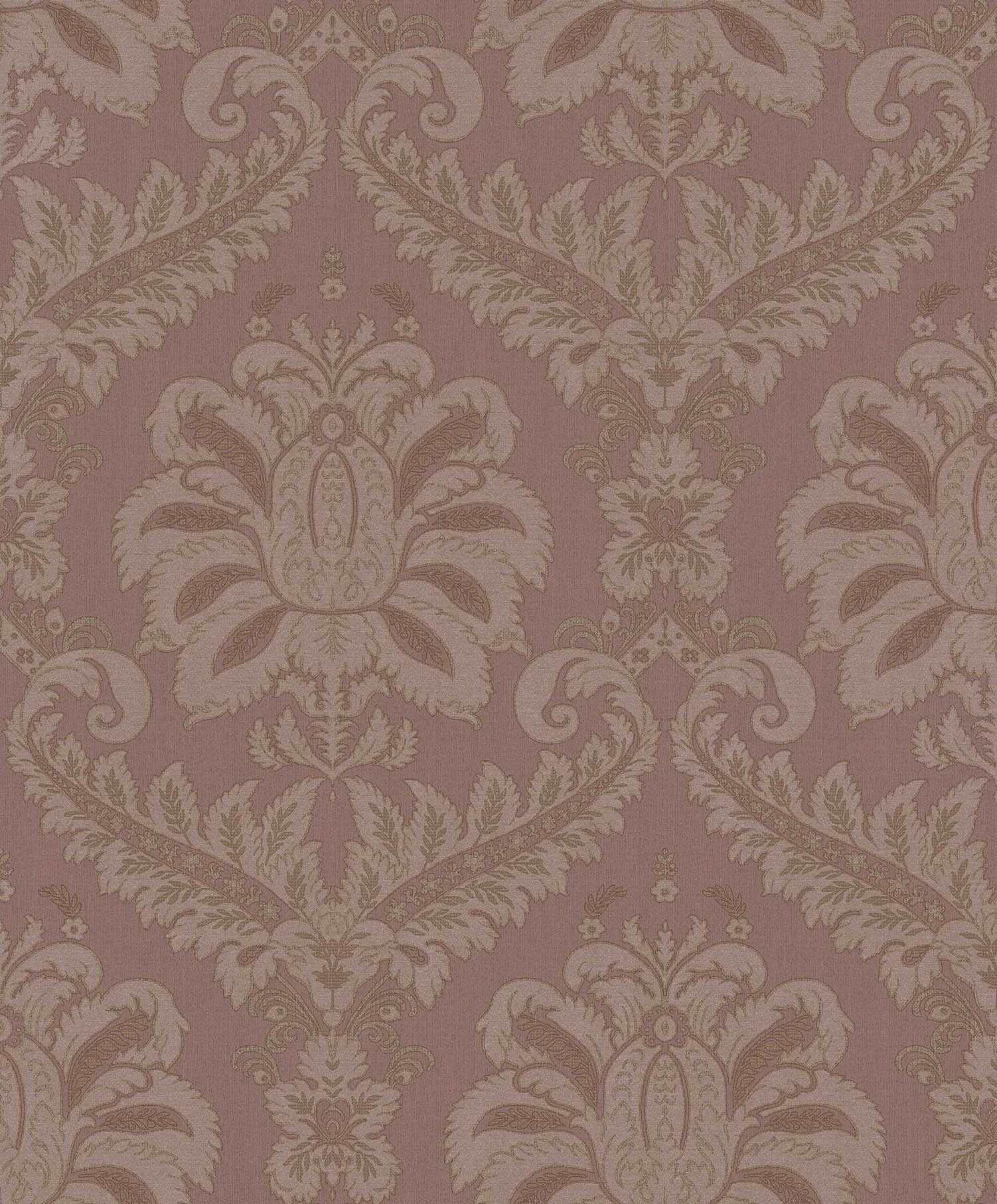 Carta da parati “Fregio decorativo su sfondo viola” a metraggio o rotolo