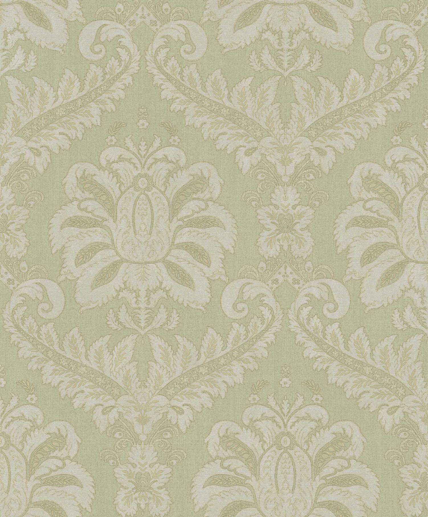 Carta da parati “Fregio decorativo su sfondo verde” a metraggio o rotolo