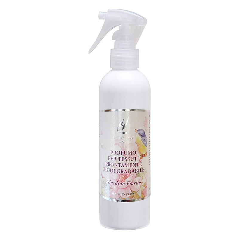 Profumo spray per tessuti Biodegradabile "Giardino fiorito", 250 ml