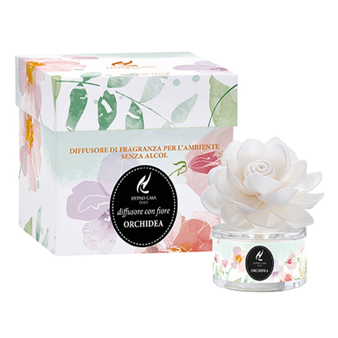 Diffusore di Fragranza con rosa – Orchidea, Hypno Casa, 30 ml
