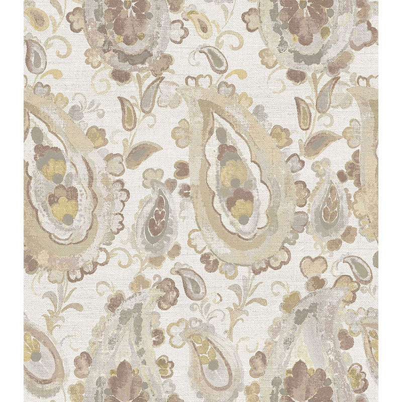 Carta da parati "Vintage Paisley Avorio", a metraggio o rotolo