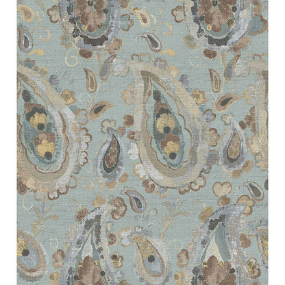 Carta da parati "Vintage Paisley Azzurro", a metraggio o rotolo
