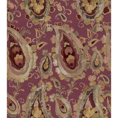 Carta da parati "Vintage Paisley Bordeaux", a metraggio o rotolo