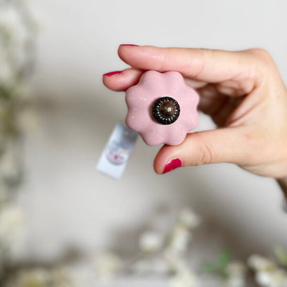 Pomello in ceramica “Liberty Antique Pink”