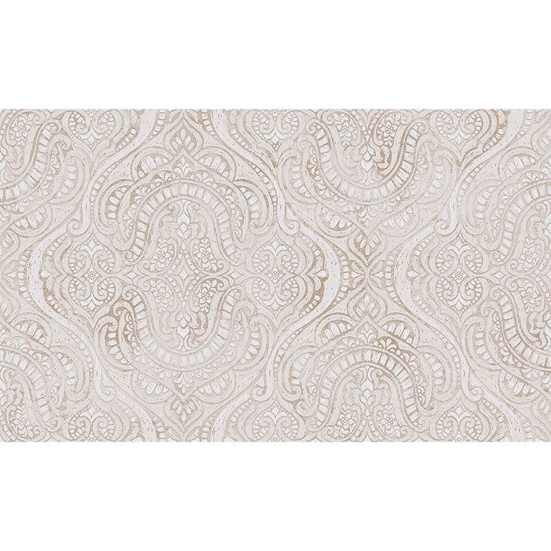 Carta da parati Grande "Damasco Arabesque Sabbia", Larghezza 1metro - a metraggio o rotolo