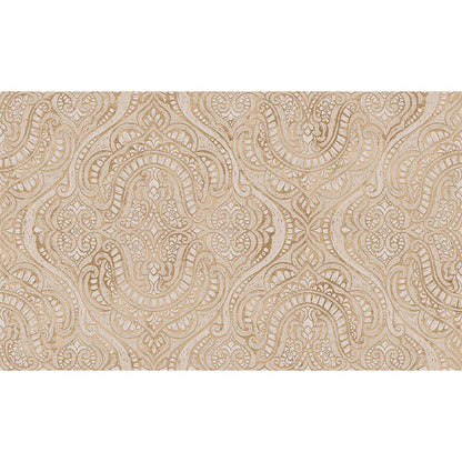 Carta da parati Grande "Damasco Arabesque Beige", Larghezza 1metro - a metraggio o rotolo
