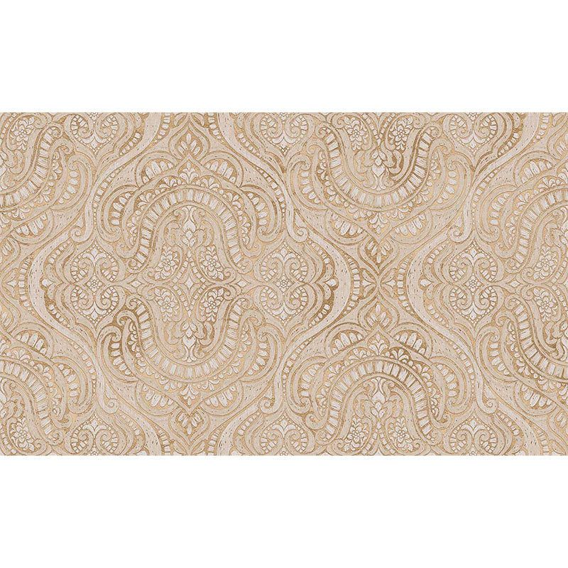 Carta da parati Grande "Damasco Arabesque Beige", Larghezza 1metro - a metraggio o rotolo