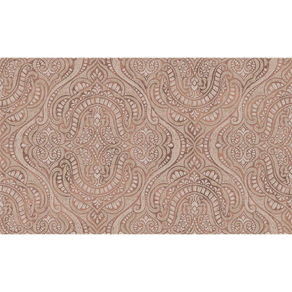 Carta da parati Grande "Damasco Arabesque Terra", Larghezza 1metro - a metraggio o rotolo