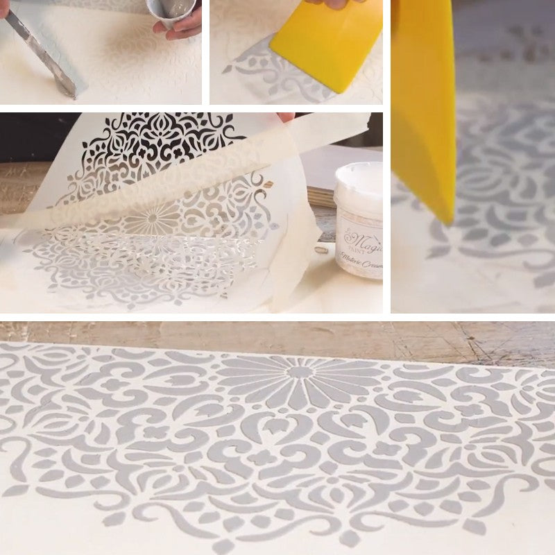 "Materic Cream" crema per stencil vellutata ed impalpabile