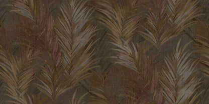 Carta da parati Grande "Foglie marroni" Larghezza 1Metro - a metraggio o rotolo