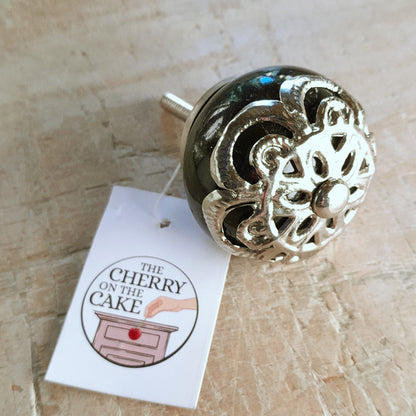 Pomello in ceramica “Metal Blooming"