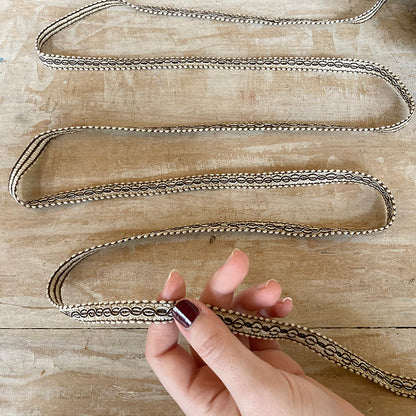 Bordo “Armonie Bianco e Nero” Passamaneria Italiana – 1 cm