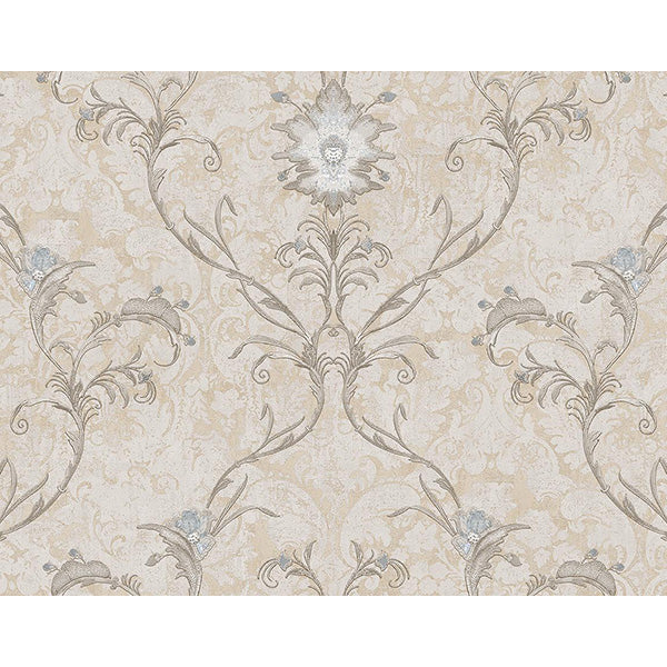 Carta da parati "Liberty Crema", a metraggio o rotolo