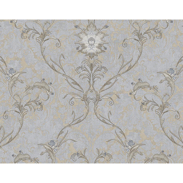 Carta da parati "Liberty Grigio", a metraggio o rotolo