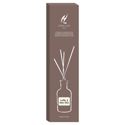 Profumatore "Latte e Ambra Dolce" Diffusore a bastoncino, Hypno Casa, 500 ml