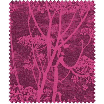 TESSUTO "Cow Parsley Magenta & Plum" - The Contemporary - Cole & Son