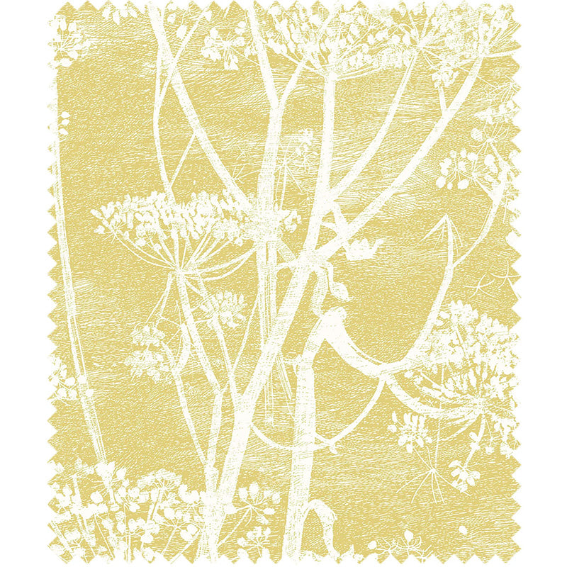 TESSUTO "Cow Parsley Linen White & Chartreuse" - The Contemporary - Cole & Son