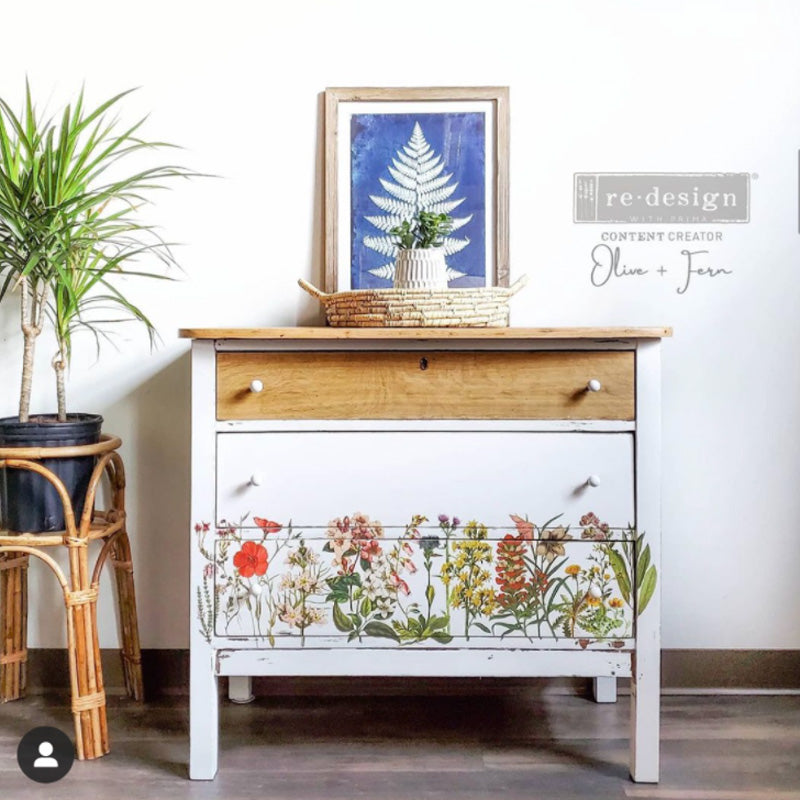 Redesign Decor Transfers "THE FLOWER FIELDS" 61 x 89 cm