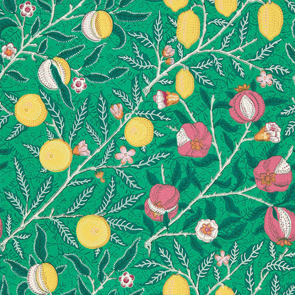 Carta da Parati "FRUIT TANGLED GREEN" Morris & Co. - Sanderson