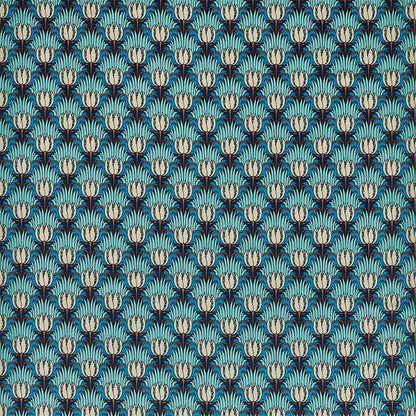 TESSUTO "TULIP & BIRD OPAL & SEA FOAM" - Morris & Co. - Sanderson