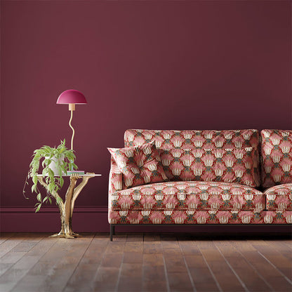 TESSUTO "TULIP & BIRD AMARANTH & BLUSH" - Morris & Co. - Sanderson