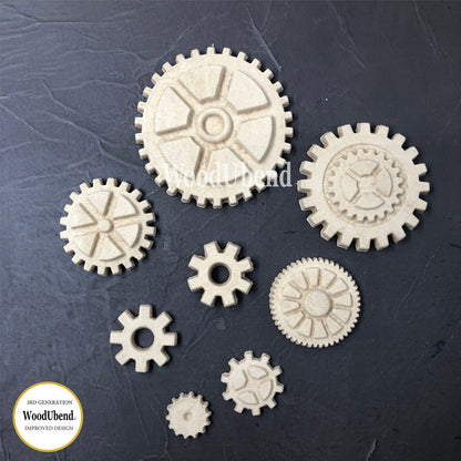 Set di Fregi Decorativi "Set di Ingranaggi Big", WoodUbend