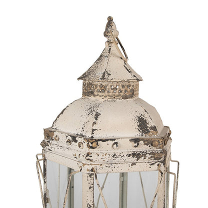 Lanterna "Faro" in vetro e ferro - 31x27x65 cm