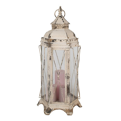 Lanterna "Faro" in vetro e ferro - 31x27x65 cm