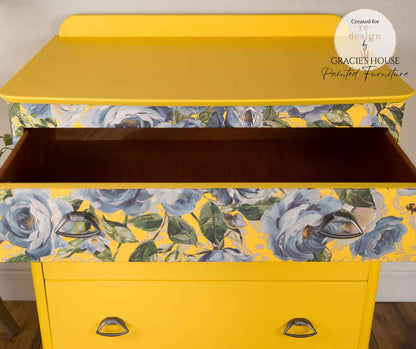 Redesign Decor Transfers –  "Azure Blossom”  4 fogli 90x70 cm