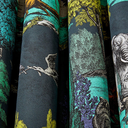 TESSUTO "Versailles Grand Cotton Viridian" - The Contemporary - Cole & Son