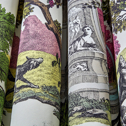 TESSUTO "Versailles Grand Cotton Bright Classic Multi" - The Contemporary - Cole & Son