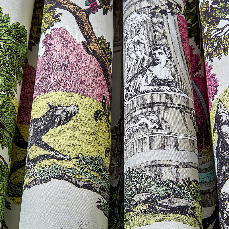 TESSUTO "Versailles Grand Cotton Bright Classic Multi" - The Contemporary - Cole & Son