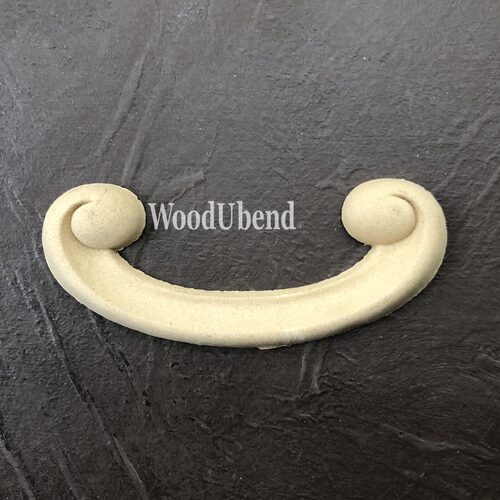 Coppia di fregi decorativi “Smile”, WoodUbend