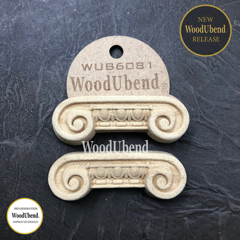Coppia di Fregi Decorativi "Base Capitello", WoodUbend