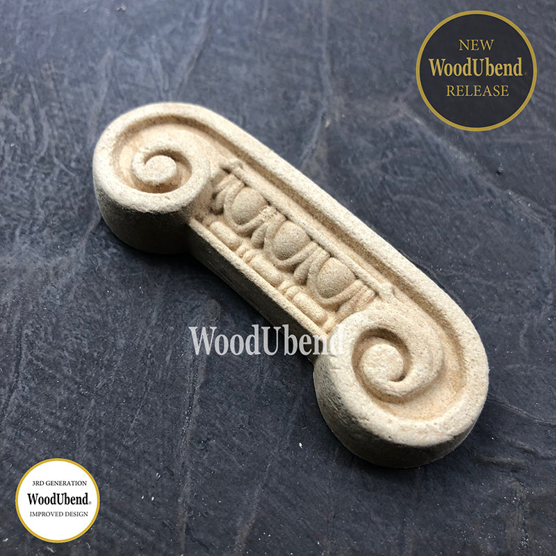 Coppia di Fregi Decorativi "Base Capitello", WoodUbend