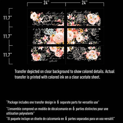 Redesign Decor Transfers “ROSE CELEBRATION” 112 x 76 cm