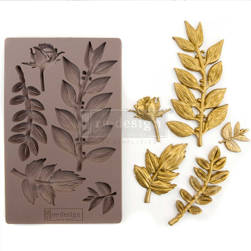 Redesign Decor Moulds "Leafy Blossoms" 12,7 x 20,3 cm