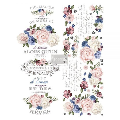 Redesign Decor Transfers "LAVENDER BUSH" 59 x 76 cm