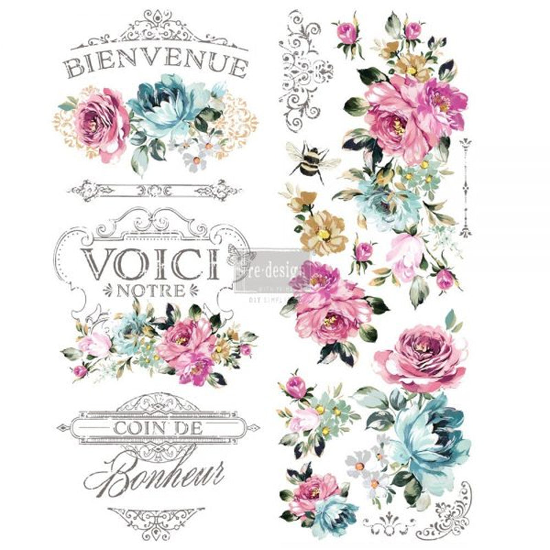 Redesign Decor Transfers "FUCHSIA SUNSET" 59 x 76 cm