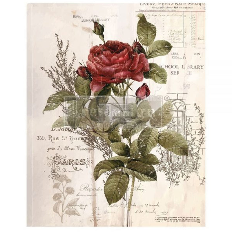 Redesign Decor Transfers "BOTANICAL ROSE" 61 x 76 cm